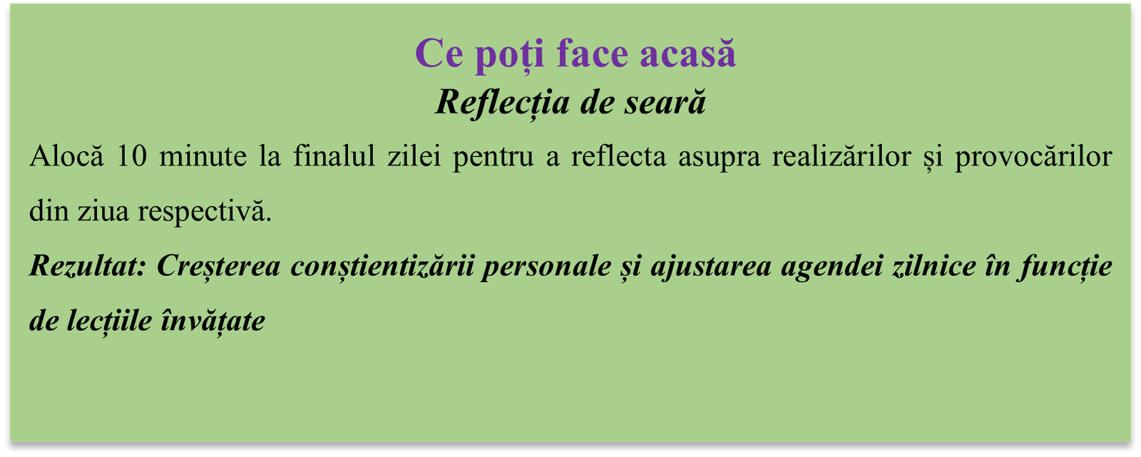 Reflecția de seară