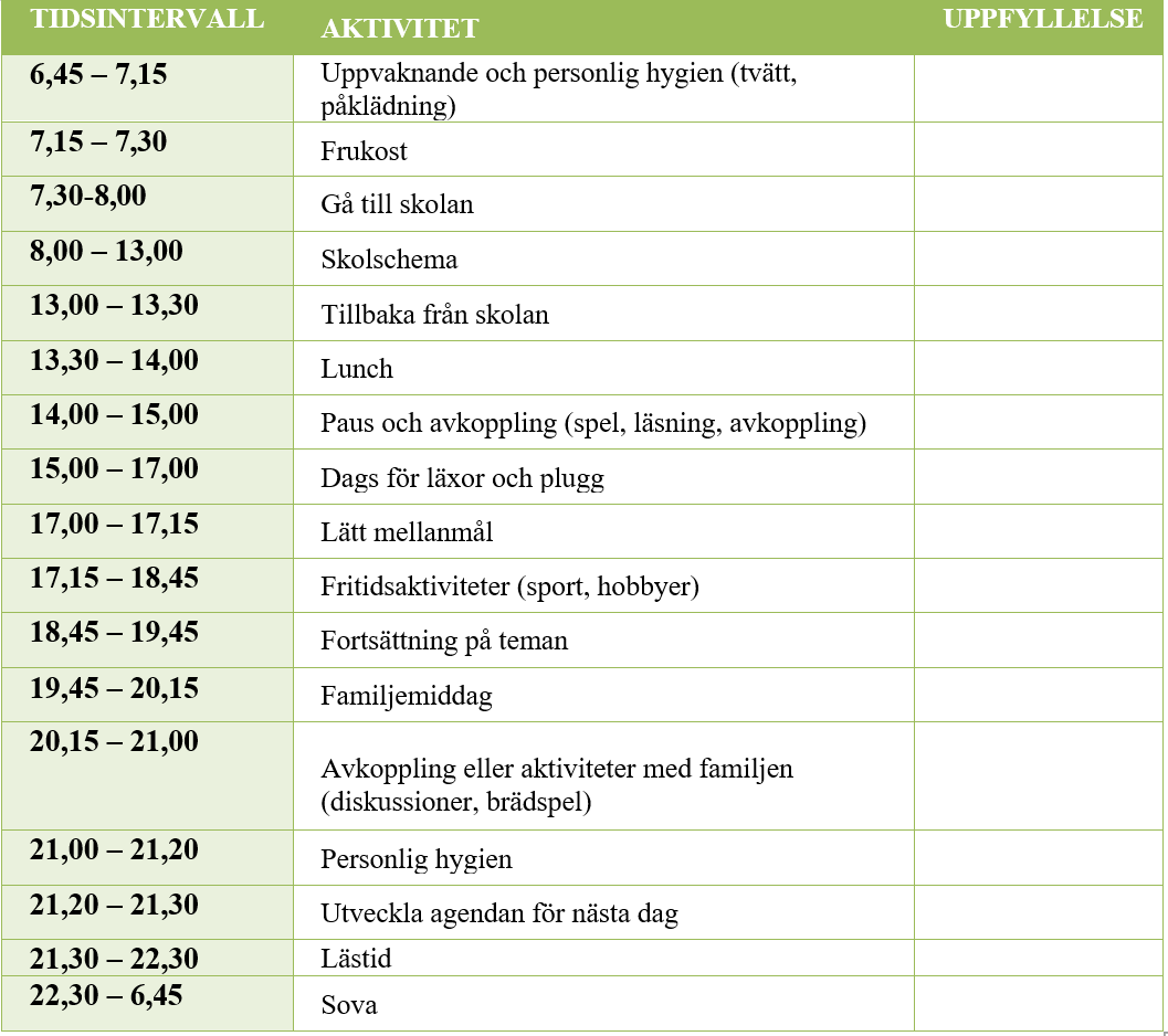 Mall för en daglig agenda för en student baserad på tidsblockering Mall för en daglig agenda för en student baserad på tidsblockering</p>
<p>