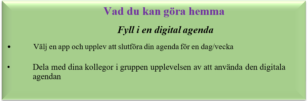 Fyll i en digital agenda Fyll i en digital agenda