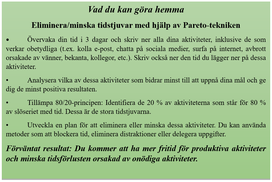 Vad du kan göra hemma Vad du kan göra hemma